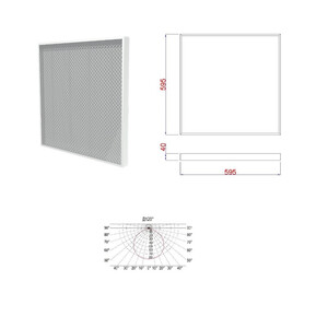 20.3.03.07-0091 Светильник светодиодный потолочный накладной 30вт
