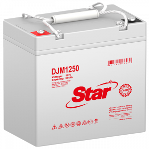 50 А/ч Аккумулятор для светофора STAR DJM1250